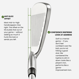 Increase distance & forgiveness with the 01 Iron Set